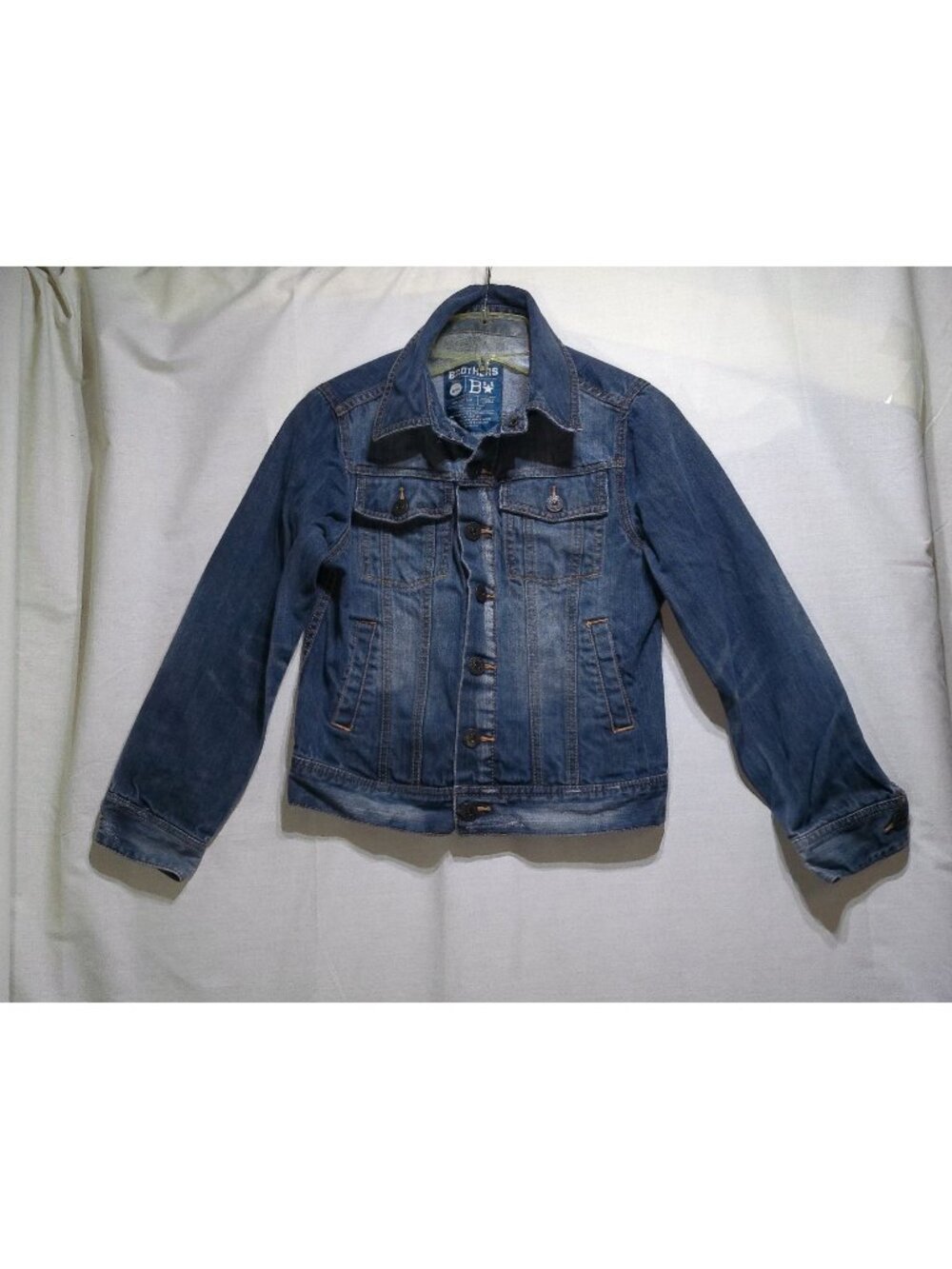 Brothers Y2K Unisex Denim Jacket Jean 8/10 Blue Trucker